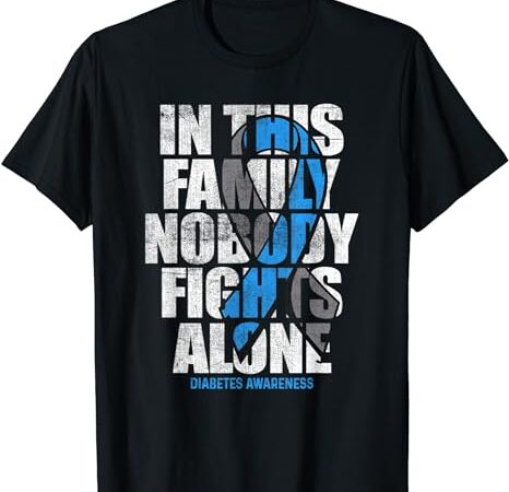 In november we wear blue t1d t2d diabetic diabetes awareness t-shirt