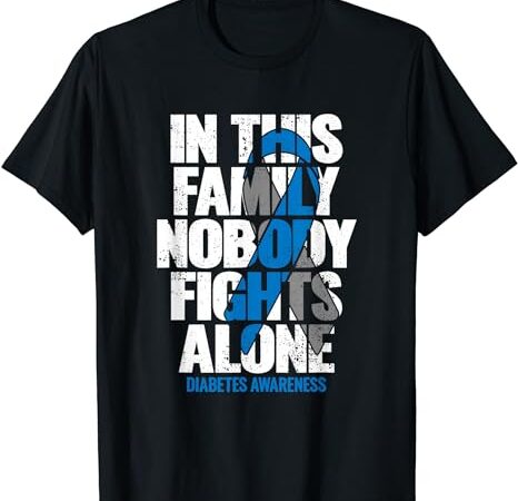 In november we wear blue t1d t2d diabetic diabetes awareness t-shirt