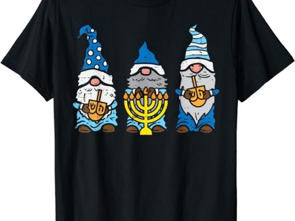 Jewish gnomes menorah hanukkah pajamas chanukah pjs women t-shirt png file