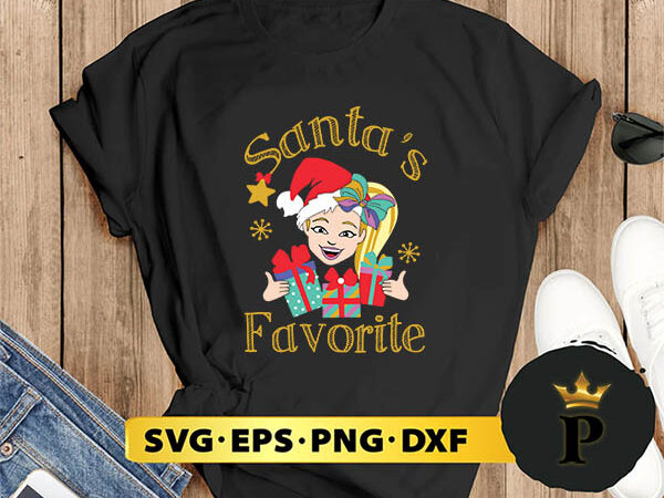 Jojo Siwa Santa’s Favorite SVG, Merry Christmas SVG, Xmas SVG PNG DXF