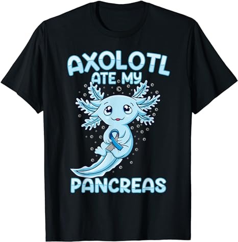 Kawaii Cute Axolotl Type onederful T1D Diabetes Awareness T-Shirt PNG File