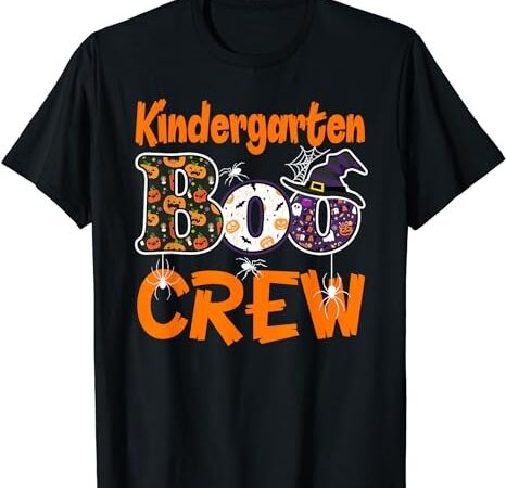 Kindergarten boo crew teachers students halloween costume t-shirt png file