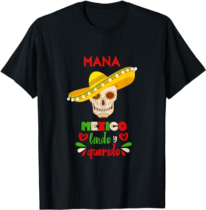 Mana mexico lindo y querido men women tee T-Shirt - Buy t-shirt designs