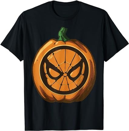 Marvel spider-man halloween pumpkin t-shirt png file