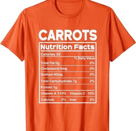 Matching thanksgiving pjs for family carrots nutrition facts t-shirt