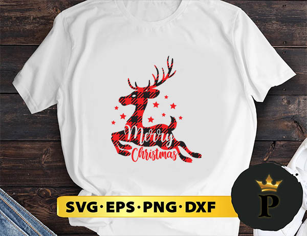 Merry Christmas Deer SVG, Merry Christmas SVG, Xmas SVG PNG DXF EPS