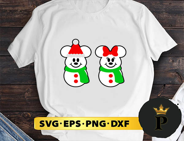 Mickey Mouse snowman SVG, Merry Christmas SVG, Xmas SVG PNG DXF EPS