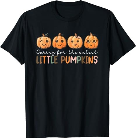 NICU Nurse Halloween Cutest Pumpkins Mother Baby Nurse Fall T-Shirt PNG File