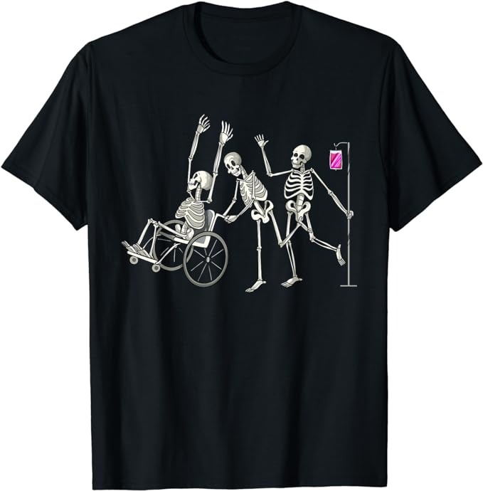 Nurse Skeletons Funny Halloween Hospital Healthcare Crew T-Shirt PNG File