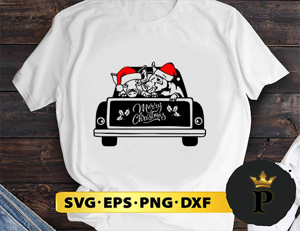 Pig Farm Merry Christmas SVG, Merry Christmas SVG, Xmas SVG PNG DXF EPS