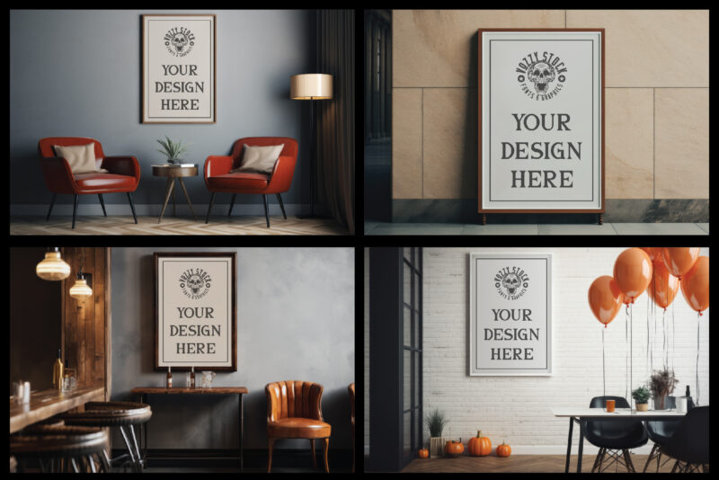 16 Poster Mockups Bundle