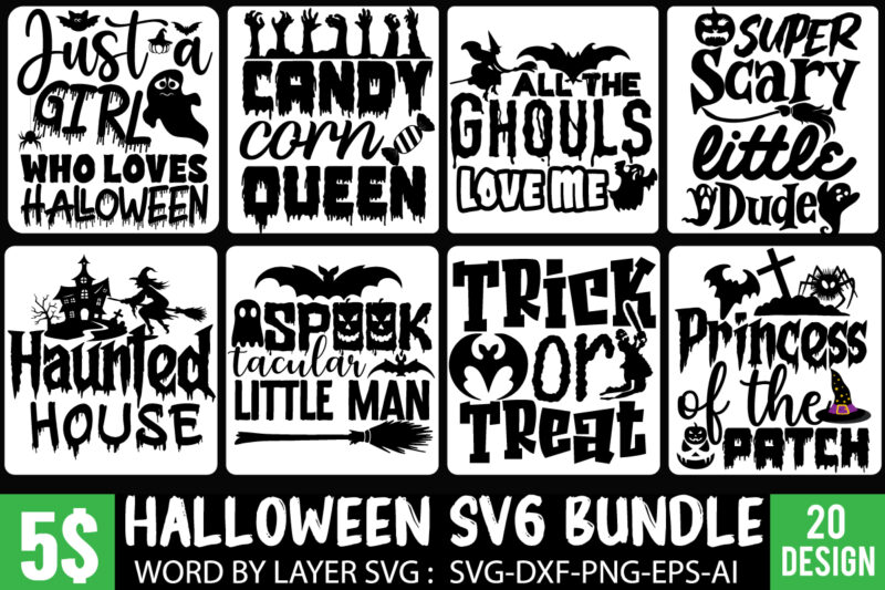 Halloween T-shirt Design Mega Bundle