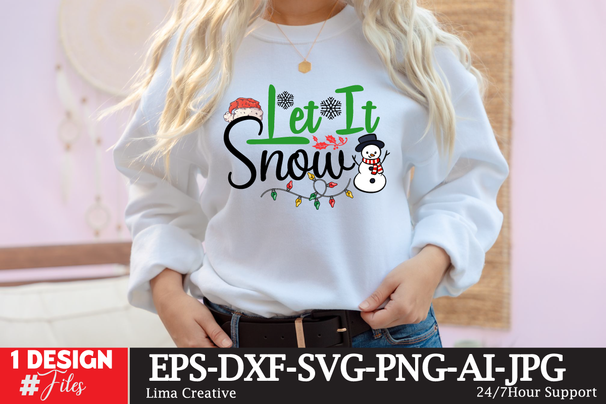 Let It Snow T-shirt Design - Buy t-shirt designs