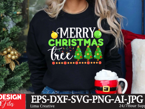 Merry christmas tree t-shirt design, winter svg bundle, christmas svg, winter svg, santa svg, christmas quote svg, funny quotes svg, snowman svg, holiday svg, winter quote svg christmas svg bundle,