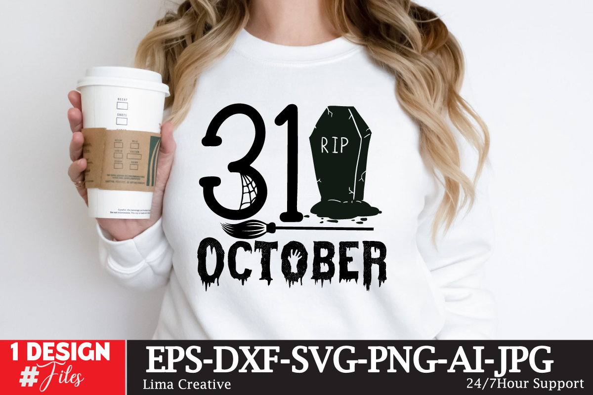 31 October T-shirt Design , MEGA HALLOWEEN BUNDLE 2, 130 Designs