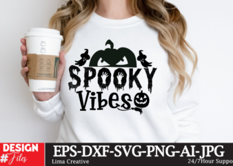 Spooky Vibes SVG Cute File,MEGA HALLOWEEN BUNDLE 2, 130 Designs, Heather Roberts Art Bundle, Halloween svg, Fall svg, Thanksgiving svg, Cut Files Cricut, Silhouette MEGA HALLOWEEN BUNDLE 2, 130 Designs,
