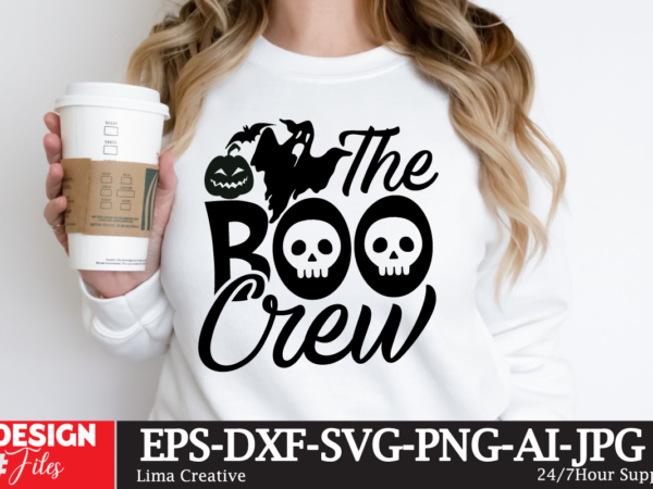 The boo crew svg cute file,mega halloween bundle 2, 130 designs, heather roberts art bundle, halloween svg, fall svg, thanksgiving svg, cut files cricut, silhouette mega halloween bundle 2, 130