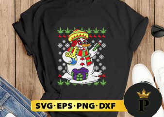 Rasta Snowman Smoking Weed Cannabis Marijuana Christmas SVG, Merry Christmas SVG, Xmas SVG PNG DXF EPS t shirt design online