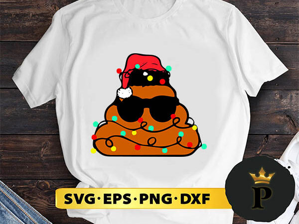 Santa poop emoji candy christmas svg, merry christmas svg, xmas svg png dxf eps t shirt template vector