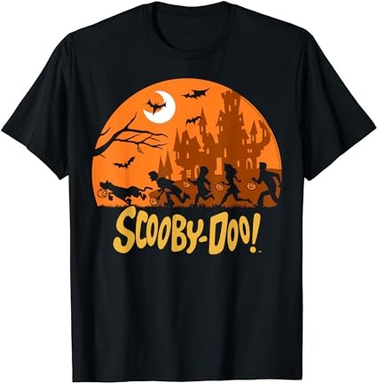 Scooby-doo the gang halloween silhouette logo t-shirt png file