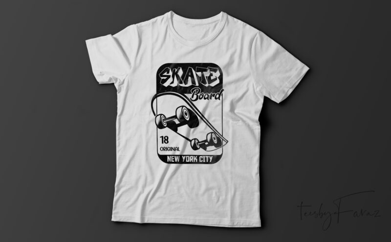 SkateBoard Lover t shirt design ready to print