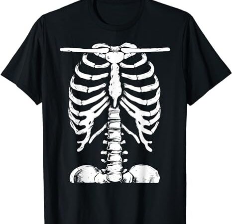 Skeleton rib cage gifts men women halloween costume skeleton t-shirt png file