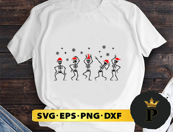 Sketelon Dancing Merry Christmas SVG, Merry Christmas SVG, Xmas SVG PNG DXF EPS