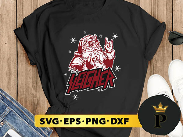 Sleigher santa christmas svg, merry christmas svg, xmas svg png dxf eps t shirt template vector