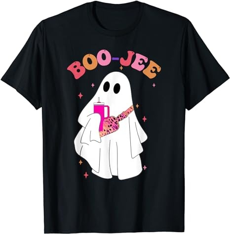 Spooky Season Cute Ghost Halloween Costume Boujee Boo-Jee T-Shirt