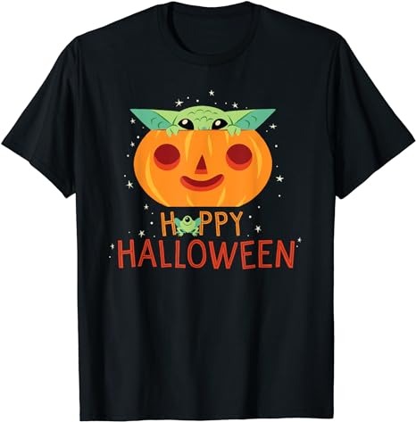 Star Wars The Mandalorian Grogu Happy Halloween T-Shirt PNG File