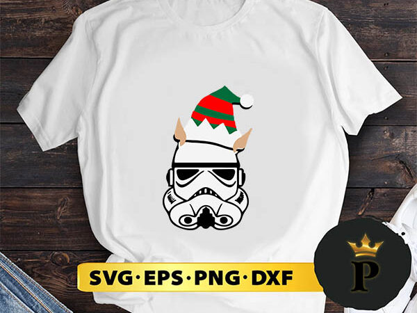 Stormtrooper santa claus hat christmas svg, merry christmas svg, xmas svg png dxf eps t shirt template vector