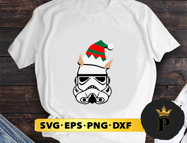 Stormtrooper Santa Claus Hat Christmas SVG, Merry Christmas SVG, Xmas SVG PNG DXF EPS