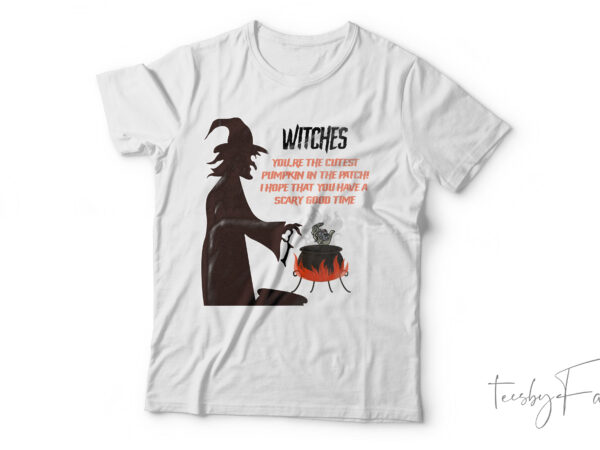 Horror witch| t-shirt design for sale