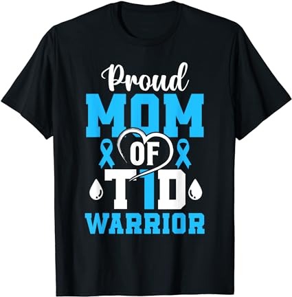 T1d proud mom diabetes awareness type 1 insulin pancreas t-shirt png file