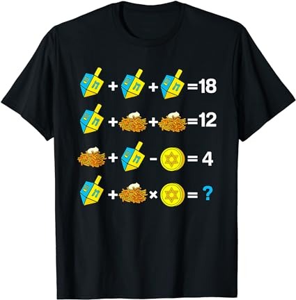 Teacher hanukkah order of operations math chanukah dreidel t-shirt png file