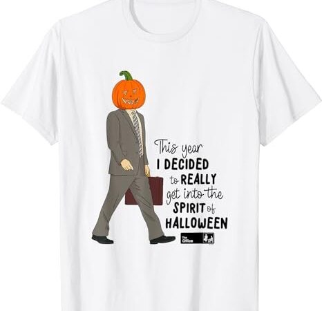 The office halloween spirit dwight pumpkin head t-shirt png file