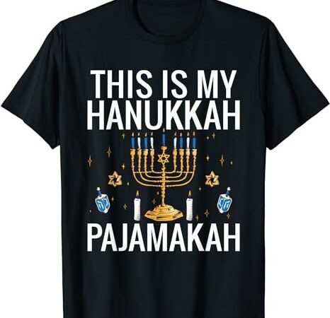 This is my hanukkah pajamakah hanukkah funny pajama t-shirt png file