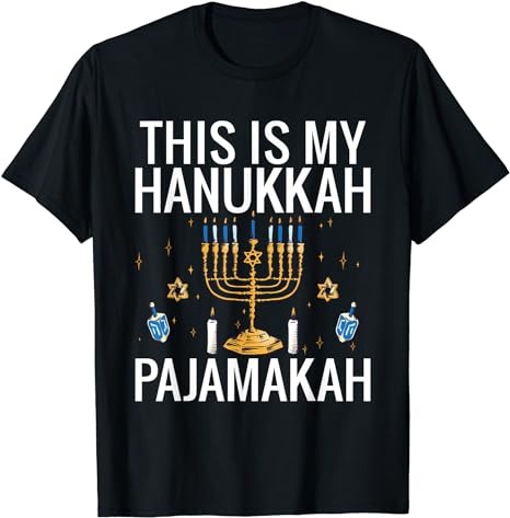 This is My Hanukkah Pajamakah hanukkah funny pajama T-Shirt PNG File