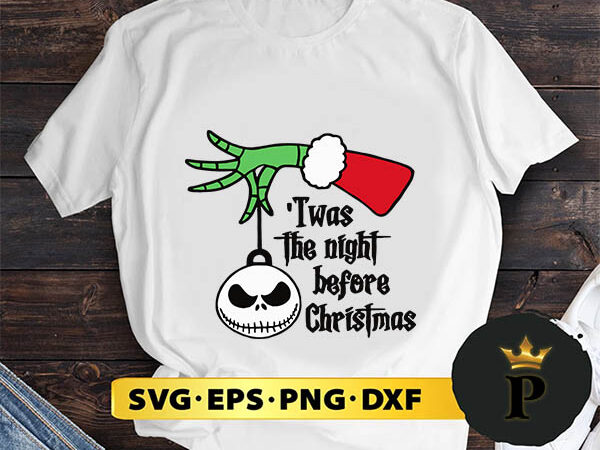 Twas the night before christmas svg, merry christmas svg, xmas svg png dxf eps t shirt designs for sale