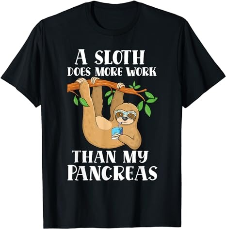 Type Onederful lazy cute sloth Type 1 Diabetes Awareness T-Shirt PNG File