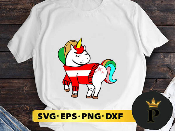 Unicorn christmas ugly svg, merry christmas svg, xmas svg png dxf eps t shirt vector graphic