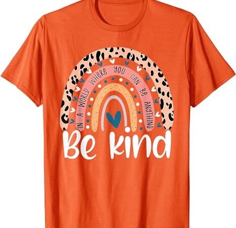 Unity day orange tee anti bullying leopard women kids girls t-shirt