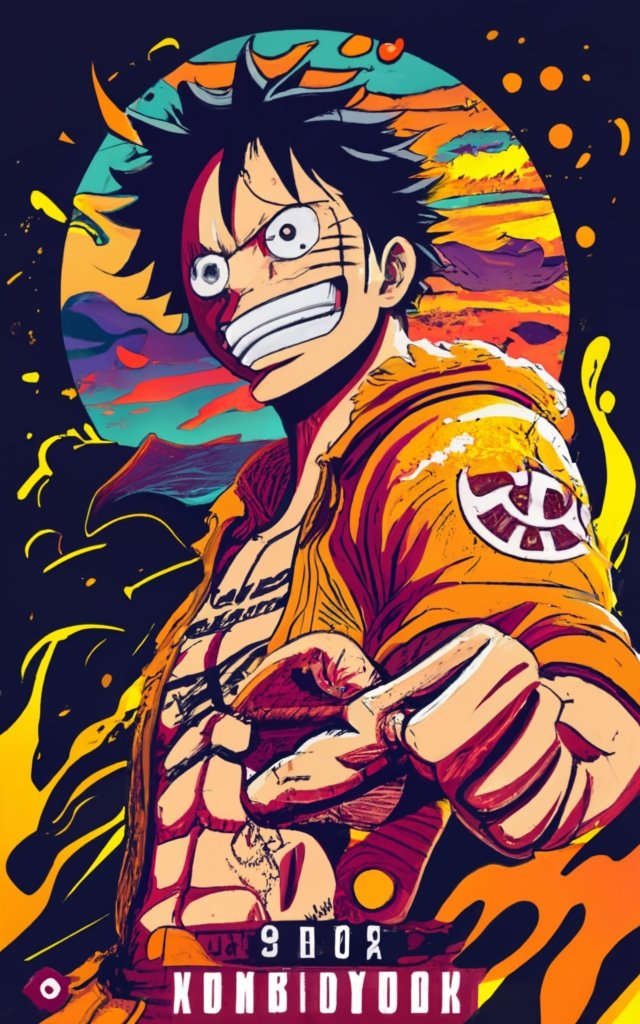 t-shirt design of gear 5 luffy in one piece, anime PNG File - Buy t ...