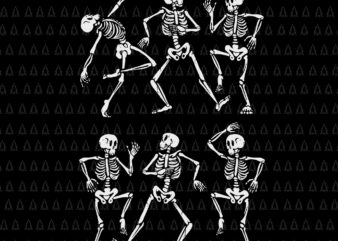 Skeletons Dance Svg, Skeletons Dance Halloween Svg, Halloween Svg, Skeleton Dancing Svg t shirt template vector