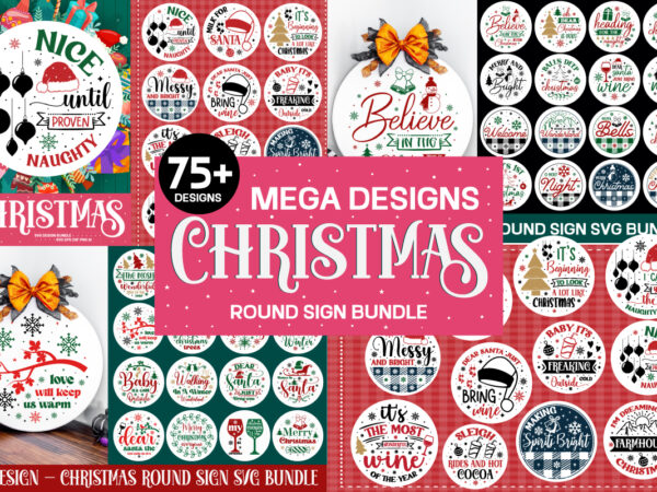 Christmas round sign png bundle ,christmas svg bundle volume 3, winter svg, santa svg, holiday, merry christmas, christmas bundle, funny christmas shirt, cut file cricut,christmas mega bundle, 260+ designs, heather