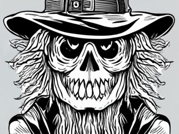 T-shirt design. halloween themed scarecrow png file