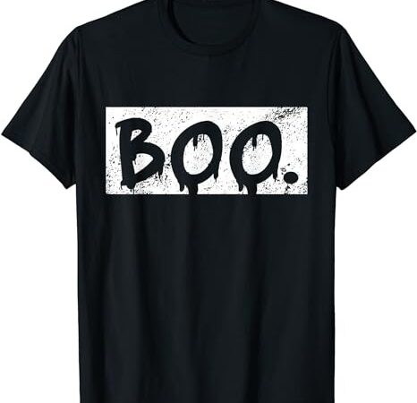 Vintage boo funny lazy halloween costumes for men and women t-shirt png file