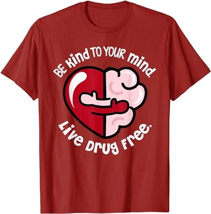 We wear red for red ribbon week 2023 be kind to your mind t-shirt png file