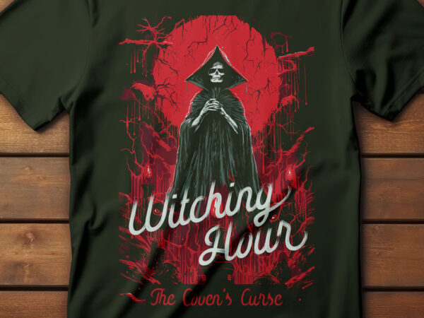80s horror movie poster-inspired t-shirt design