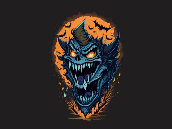 Spooy bats halloween tshirt design